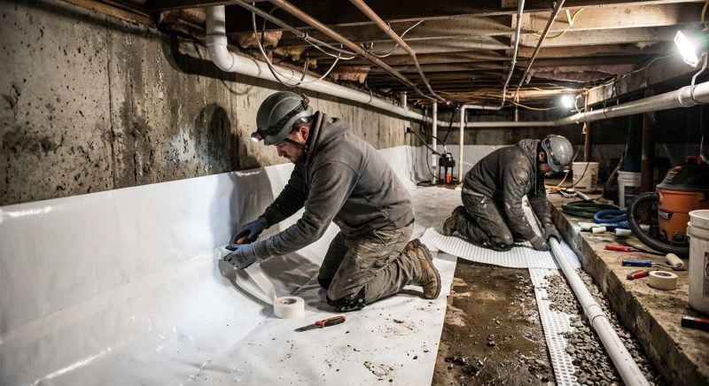 Sub Surface Drain Installation