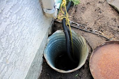 Drain Installation in Progress